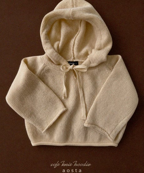 10[予約]Aosta knit cookie hoodie