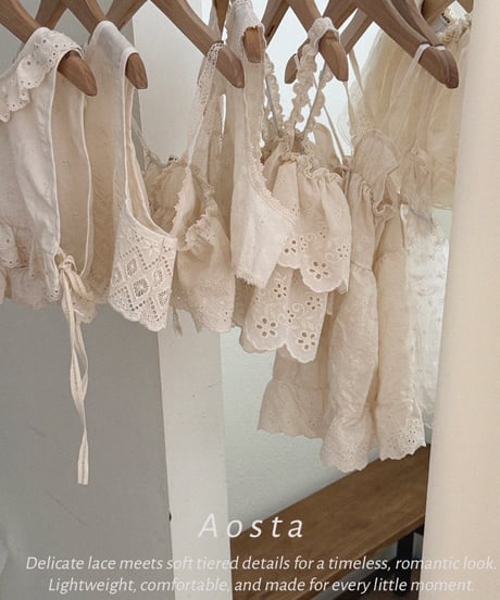 23[予約]Aosta lace cancan blouse