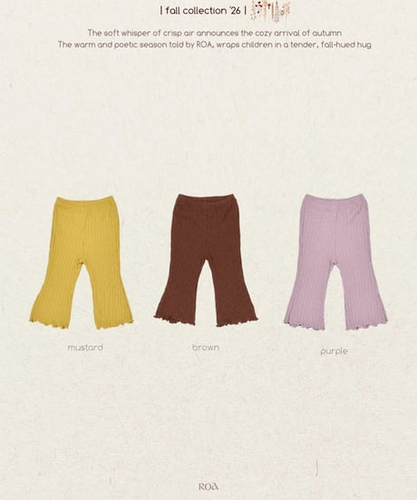 6[予約]Roa roen pants