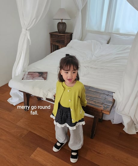 12[予約]merry go round check skirt jogger pants