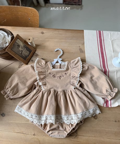49[予約]marron bouquet suit(6-18m)