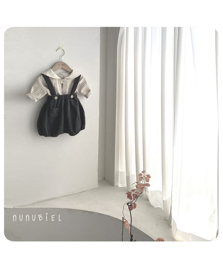 19[予約]nunubiel bebe check blouse