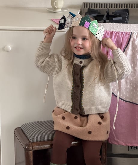 85[予約]aiai mare color block knit cardigan