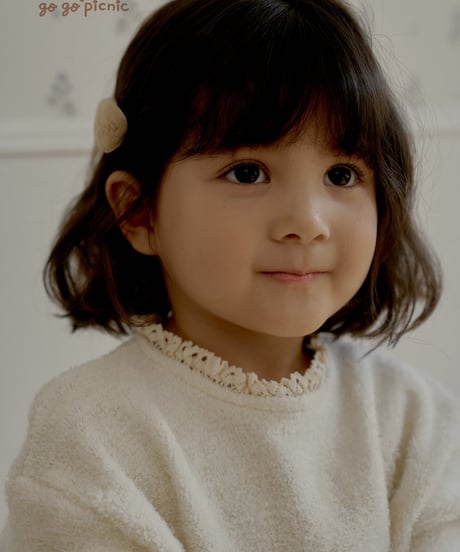 4[予約]go go picnic pompom knit mtm