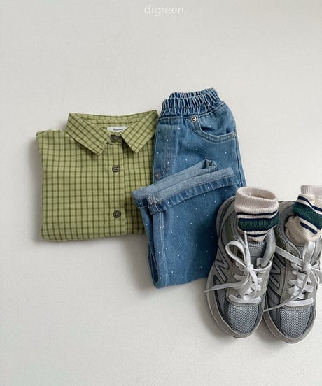 31[予約]digreen dot denim pants