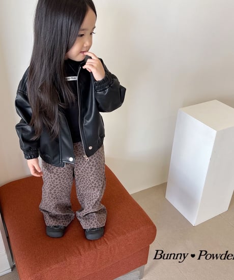 50[予約]bunny powder leopard print pants