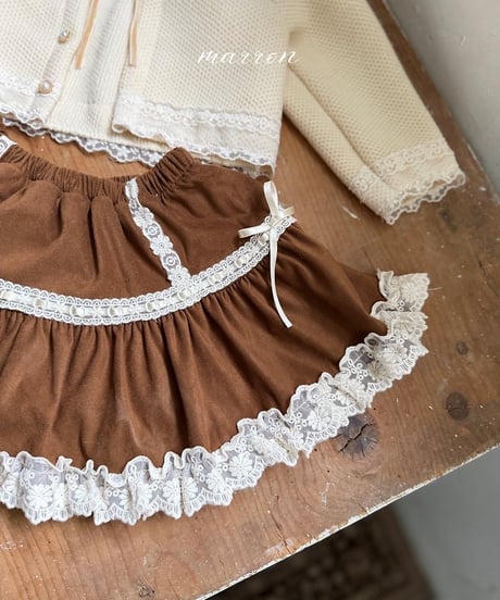 39[予約]marron suede skirt(XS-L)