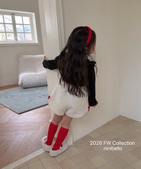 18[予約]ninibello meringue ribbon pants(12m-2XL)