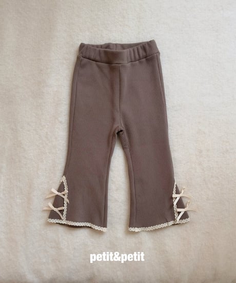 36[予約]petit&petit may lace flare pants