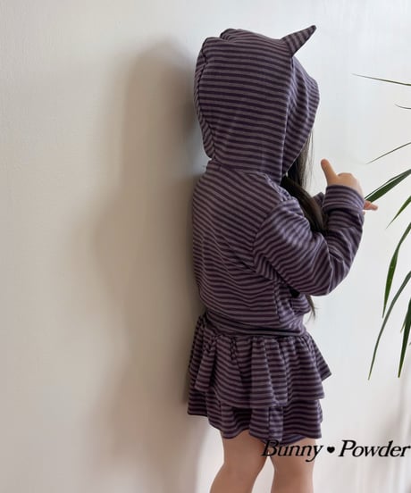 60[予約]bunny powder maho tiered wrap skirt pants
