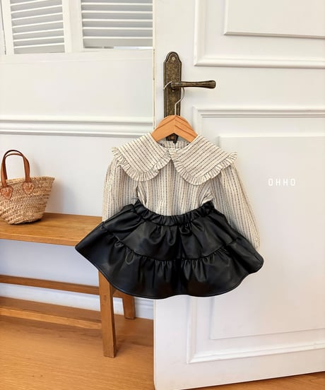 11[予約]ohho sailor frill blouse