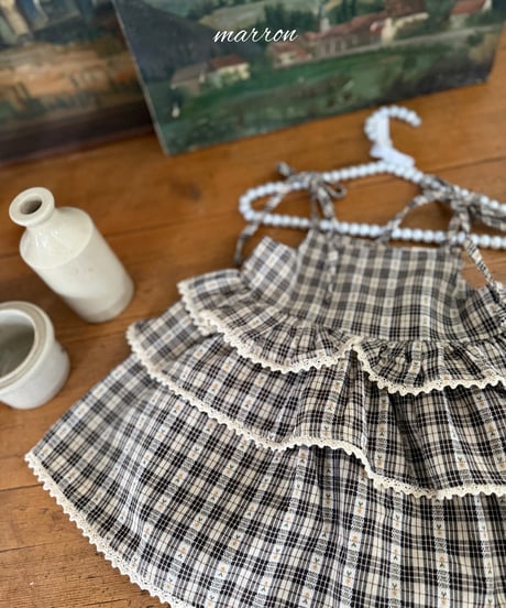 27[予約]marron check cancan ops(XS-L)