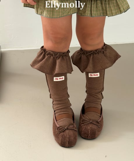 129[予約]ELLYMOLLY Edge Frill Socks