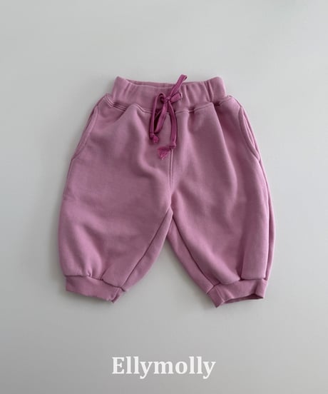 42[予約]ELLYMOLLY bubble capri jogger pants