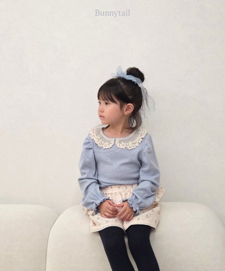 17[予約]bunnytail lace collar t