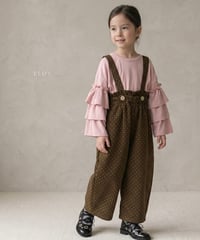 12[予約]elov&monpetitbebe mini bean overalls