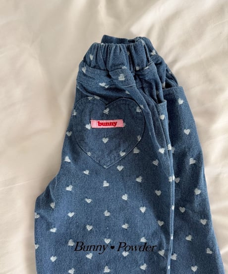 48[予約]bunny powder lovely denim pants
