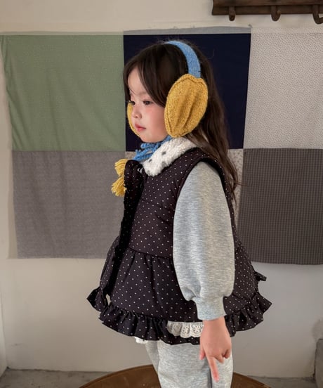 16[予約]aiai marvelle dot padding vest