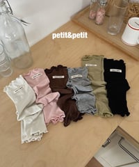 52[予約]petit&petit coloring leg warmer