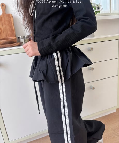 53[予約]matilda&lee lace line track pants
