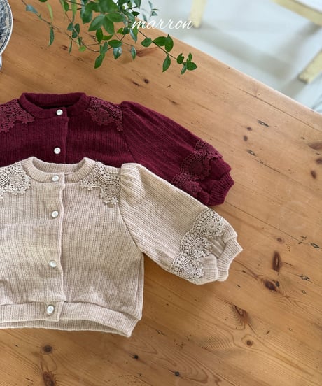 6[予約]marron monica cardigan(XS-L)
