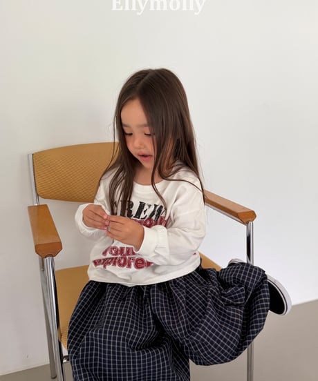 52[予約]ELLYMOLLY autumn grid balloon pants