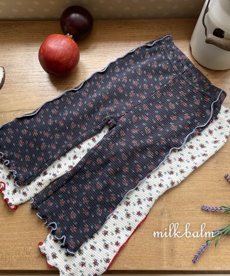 18[予約]milkbalm bloom waffle pants
