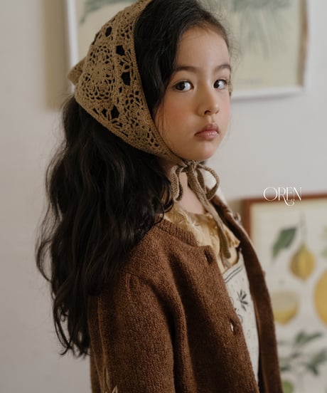 29[予約]OREN cosette knit triangular headscarf