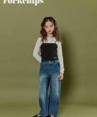 28[予約]FORKCHIPS canvas denim pants