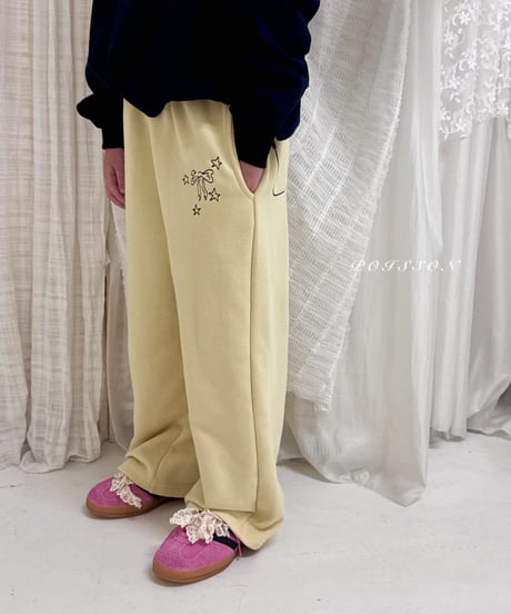 22[予約]poisson ribbon embroidery pants