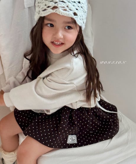 35[予約]poisson petit dot skirt