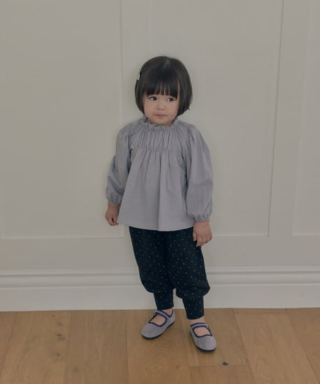 7[予約]送料無料 the beige shirred blouse