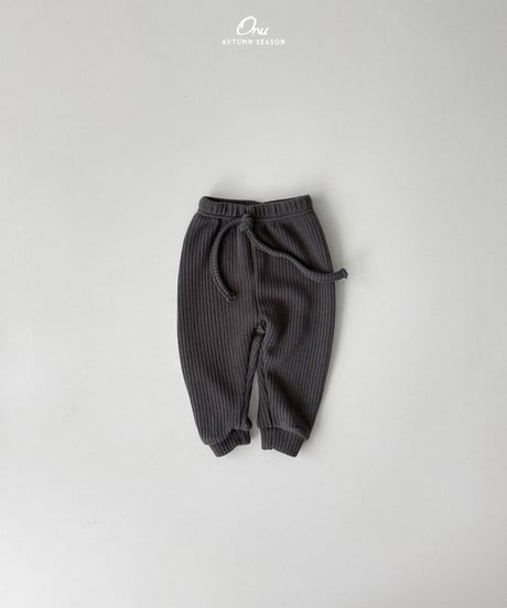 7[予約]onu rib slim pants