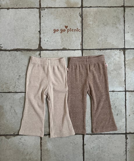 11[予約]go go picnic luna bootcut pants