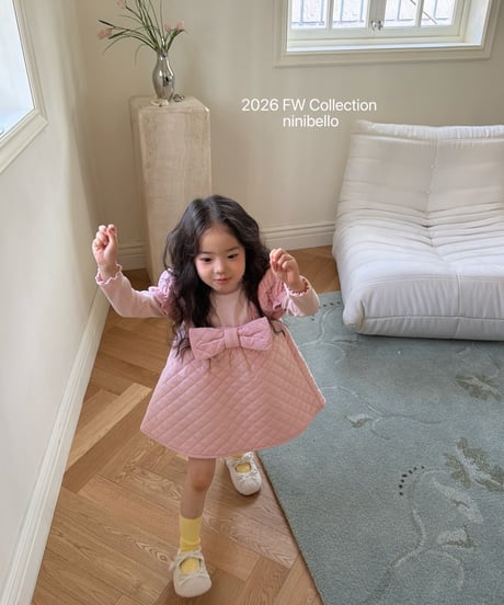 52[予約]ninibello holiday velvet dress