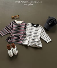25[予約]matilda&lee modern nut stripe tee