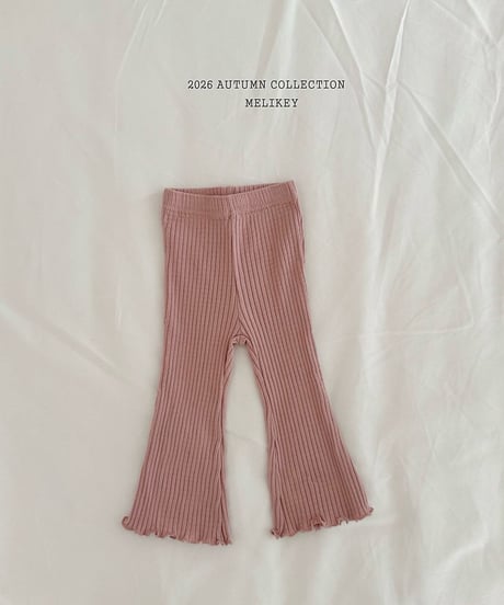 37[予約]melikey bobo rib bootcut