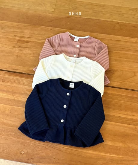 9[予約]ohho elle frill cardigan