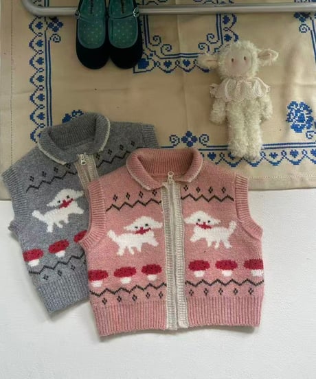 7[予約]aiai puppy zip up vest