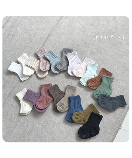 51[予約]nunubiel rib socks