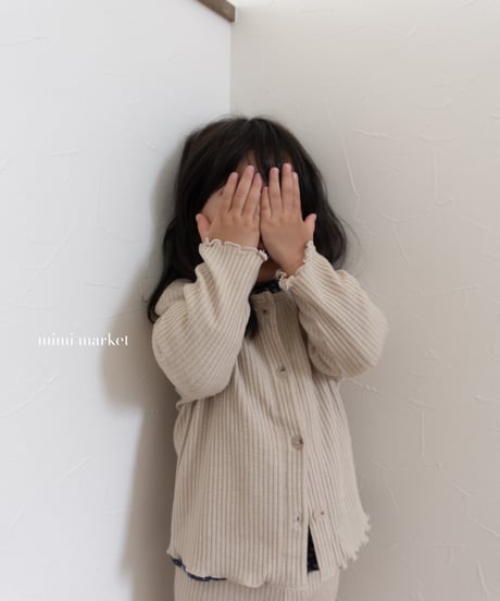 36[予約]mimi market liz rib cardigan