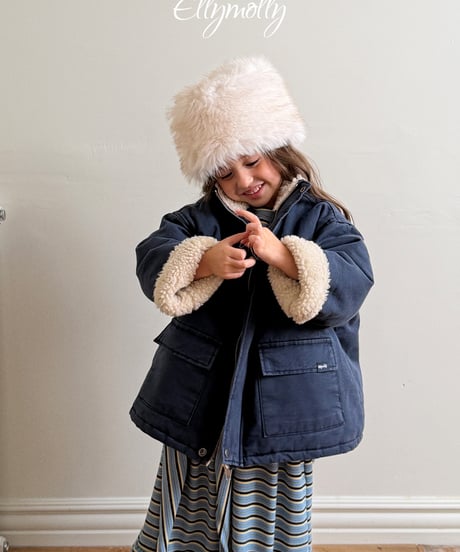 101[予約]ELLYMOLLY coco fur hat