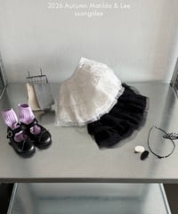 46[予約]matilda&lee liver lace skirt