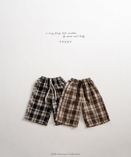 12[予約]anggo cookie pants