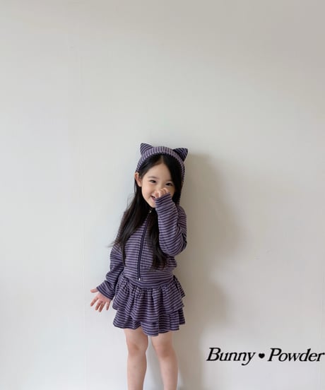 60[予約]bunny powder maho tiered wrap skirt pants