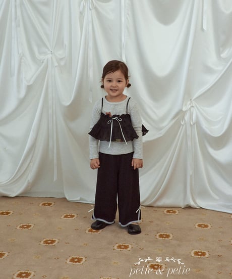 36[予約]petit&petit lace wide pants