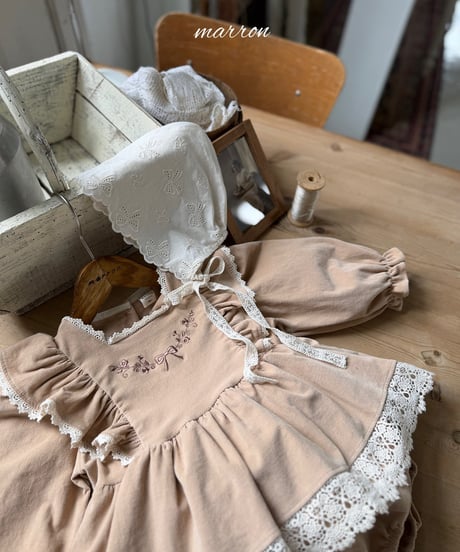 49[予約]marron bouquet suit(6-18m)