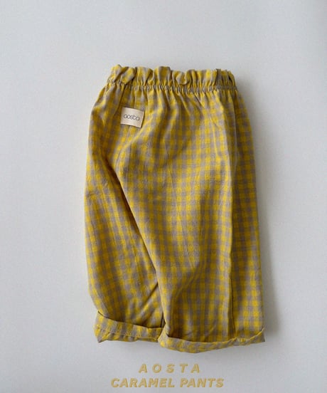 54[予約]Aosta caramel check pants