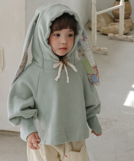 21[予約]FLO bunny hooded t-shirt