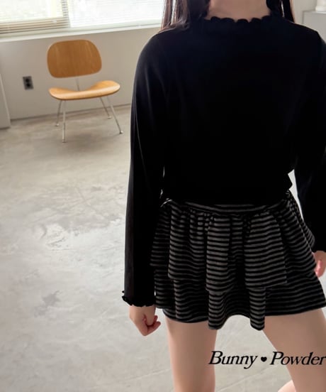 16[予約]bunny powder delicate half turtleneck t-shirt